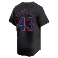 Men's New York Mets ＃43 Huascar Brazoban Black Limited Alternate Jersey
