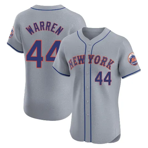Men's New York Mets ＃44 Austin Warren Gray Elite Road Jersey