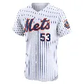 Men's New York Mets ＃53 Tyler Zuber White Elite Home Jersey