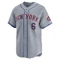 Men's New York Mets ＃6 Starling Marte Gray Limited Away Jersey