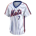 Men's New York Mets ＃7 Brett Baty White Limited Cooperstown Collection Jersey