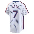 Men's New York Mets ＃7 Brett Baty White Limited Cooperstown Collection Jersey