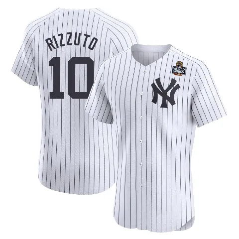 Men's New York Yankees ＃10 Phil Rizzuto White Elite Home 2024 World Series Jersey