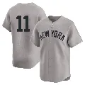 Men's New York Yankees ＃11 Anthony Volpe Gray Limited Away 2nd Jersey