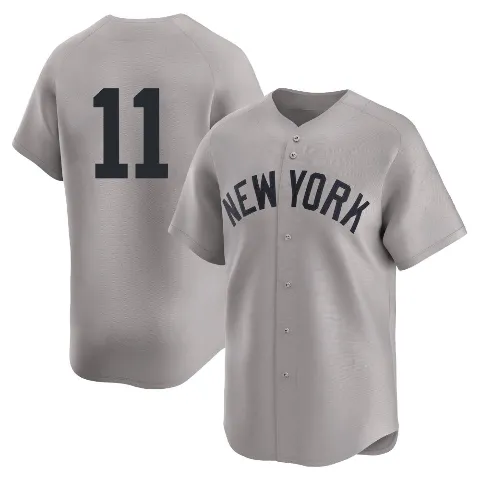 Men's New York Yankees ＃11 Anthony Volpe Gray Limited Away 2nd Jersey