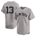 Men's New York Yankees ＃13 Alex Rodriguez Gray Limited Away 2nd Jersey