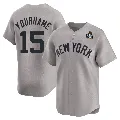 Men's New York Yankees ＃15 Thurman Munson Gray Limited Away 2024 World Series Jersey