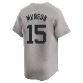 Men's New York Yankees ＃15 Thurman Munson Gray Limited Away 2024 World Series Jersey
