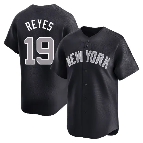 Men's New York Yankees ＃19 Pablo Reyes Navy Limited Alternate Jersey