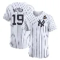 Men's New York Yankees ＃19 Pablo Reyes White Elite Home 2024 World Series Jersey