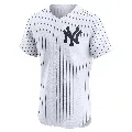 Men's New York Yankees ＃2 Derek Jeter White Elite Home Jersey