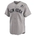 Men's New York Yankees ＃28 Joe Girardi Gray Limited Away 2024 World Series Jersey