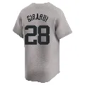 Men's New York Yankees ＃28 Joe Girardi Gray Limited Away 2024 World Series Jersey