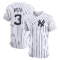 Men's New York Yankees ＃3 Babe Ruth White Elite Home Jersey