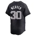 Men's New York Yankees ＃30 Luke Weaver Navy Limited Alternate 2024 World Series Jersey