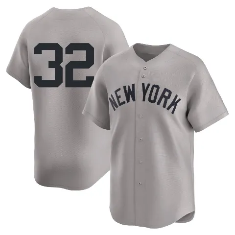 Men's New York Yankees ＃32 Elston Howard Gray Limited Away 2nd Jersey