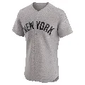 Men's New York Yankees ＃38 Devin Williams Gray Elite Road Jersey