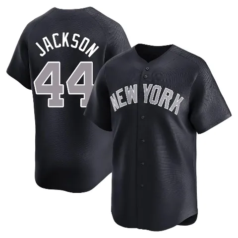 Men's New York Yankees ＃44 Reggie Jackson Navy Limited Alternate Jersey