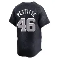 Men's New York Yankees ＃46 Andy Pettitte Navy Limited Alternate Jersey