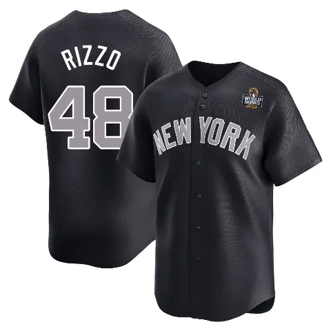 Men's New York Yankees ＃48 Anthony Rizzo Navy Limited Alternate 2024 World Series Jersey