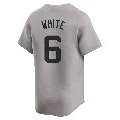 Men's New York Yankees ＃6 Roy White Gray Limited Away Jersey