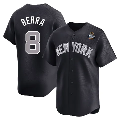 Men's New York Yankees ＃8 Yogi Berra Navy Limited Alternate 2024 World Series Jersey