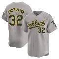 Men's Oakland Athletics ＃32 James Kaprielian Gray Limited Away Jersey