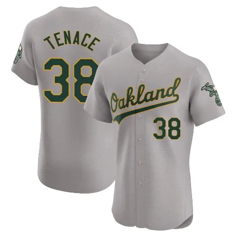 Men's Oakland Athletics ＃38 Gene Tenace Gray Elite Road Jersey