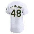 Men's Oakland Athletics ＃48 T.J. McFarland White Elite Home Jersey