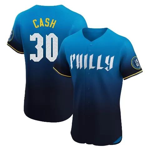 Men's Philadelphia Phillies ＃30 Dave Cash Blue Elite 2024 City Connect Jersey