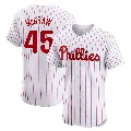 Men's Philadelphia Phillies ＃45 Tug McGraw White Elite Home Jersey