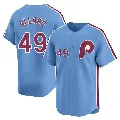 Men's Philadelphia Phillies ＃49 Kolby Allard Light Blue Limited Alternate Jersey