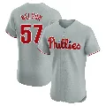 Men's Philadelphia Phillies ＃57 Nick Nelson Gray Elite Road Jersey