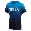 Men's Philadelphia Phillies ＃6 Ryan Howard Blue Elite 2024 City Connect Jersey