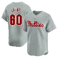 Men's Philadelphia Phillies ＃60 Max Lazar Gray Limited Away Jersey