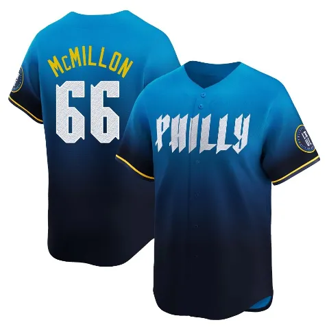 Men's Philadelphia Phillies ＃66 John McMillon Blue Limited 2024 City Connect Jersey