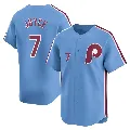 Men's Philadelphia Phillies ＃7 Matt Joyce Light Blue Limited Alternate Jersey