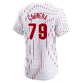 Men's Philadelphia Phillies ＃79 Jean Cabrera White Elite Home Jersey