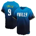 Men's Philadelphia Phillies ＃9 Manny Trillo Blue Limited 2024 City Connect Jersey