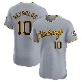 Men's Pittsburgh Pirates ＃10 Bryan Reynolds Gray Elite Road Jersey