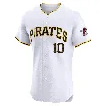 Men's Pittsburgh Pirates ＃10 Jim Leyland White Elite Home Jersey