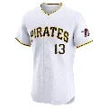 Men's Pittsburgh Pirates ＃13 Ke'Bryan Hayes White Elite Home Jersey
