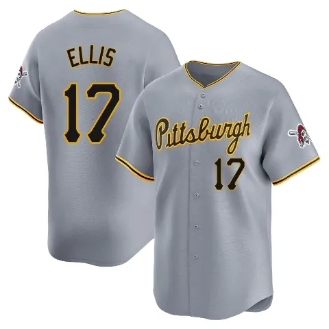 Men's Pittsburgh Pirates ＃17 Dock Ellis Gray Limited Away Jersey
