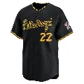 Men's Pittsburgh Pirates ＃22 Bert Blyleven Black Limited Alternate Jersey