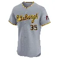 Men's Pittsburgh Pirates ＃35 Aaron Fletcher Gray Elite Road Jersey
