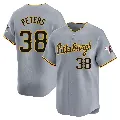 Men's Pittsburgh Pirates ＃38 Dillon Peters Gray Limited Away Jersey