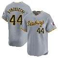Men's Pittsburgh Pirates ＃44 Peter Strzelecki Gray Limited Away Jersey