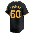 Men's Pittsburgh Pirates ＃60 Dennis Santana Black Limited Alternate Jersey