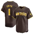 Men's San Diego Padres ＃1 Ozzie Smith Brown Limited Away Jersey
