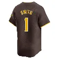 Men's San Diego Padres ＃1 Ozzie Smith Brown Limited Away Jersey